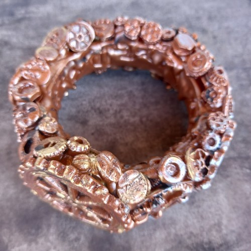 streampunk jewelry woman gothic punk rock solid bracelet luxury brand handmade - Picture 10 of 24