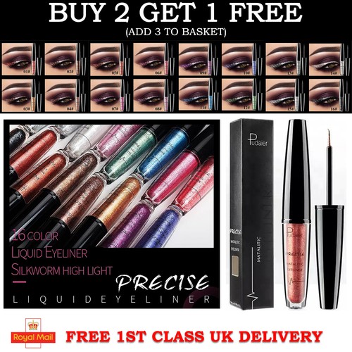 Pudaier Longlasting Metallic Sparkling Glitter Liquid Eyeliner Eye