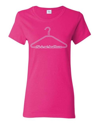 This is Not Heath Care Coat Hanger Pro Choice Junior Fit Damas Camiseta 169 - Imagen 13 de 36