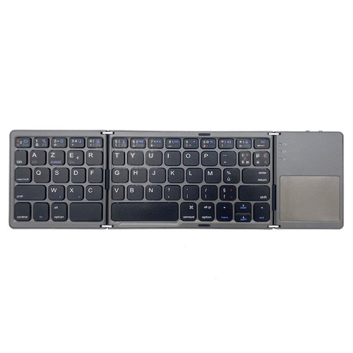 Mini Bluetooth Wireless Foldable Keyboard B033 Three Folding Portable Touchpad - Picture 7 of 24