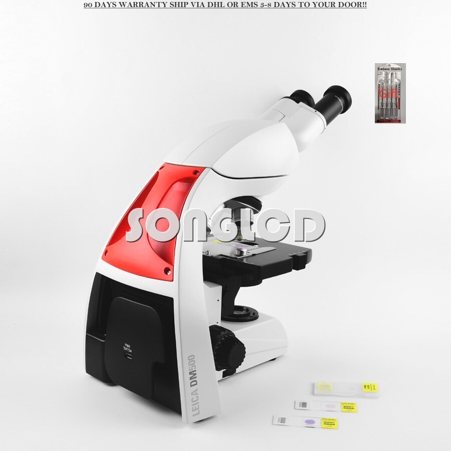 Microscope Leica DM500 90days warranty via DHL or FedEx