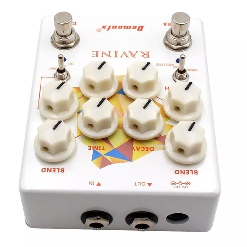 Demonfx RAVINE Reverb Delay Numerous Set Options Guitar Effect Pedal CA - Picture 5 of 6