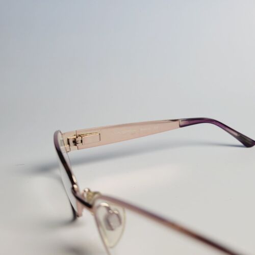 VIA SPIGA Antonia 720 52-15 rectangular hot pink crackle temples gold C7 - Picture 5 of 10