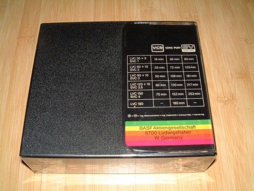 BASF Chromdioxid Video Cassette LVC 180 Long Play 709 m NEU / OVP - Bild 2 von 4