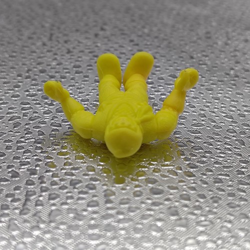 M.U.S.C.L.E Figure Kinnikuman #288 The Ninja C Yellow Kinkeshi 1980s - Picture 3 of 4