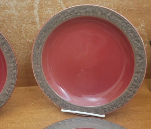 Sango RUSTIC CRANBERRY Set di stoviglie 12 pz, 5134, Rosso con Fascia Marrone Molto buono - Foto 11 di 20