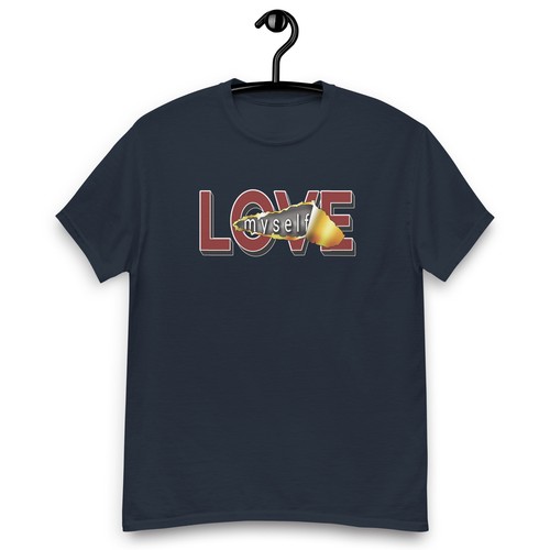 LOVE MYSELF TRENDY AWESOME GRAFIK T-SHIRT Herren klassisches T-Shirt - Bild 10 von 17