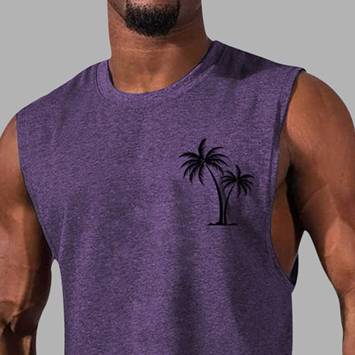Mens Muscle Gym Vest Tank Tops T-Shirt Gym Training Tops Bodybuilding Summer Tee - Picture 61 of 71