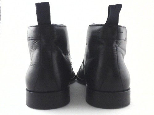 HUGO BOSS Botas de Vestir al Tobillo Negro Cuero Genuino Italia Para Hombre US 9 EU 42 $525 - Imagen 6 de 9