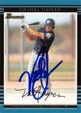 Nathan Haynes autographed baseball card (Anaheim Angels, SC) 2002 Bowman #133