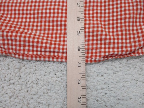 American Living Button Up Shirt Extra Large Adult Orange Check Casual Pocket Men - Picture 8 of 9