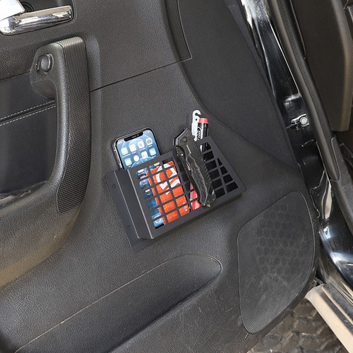 Black Aluminum Car Front Door Storage Box Molle Panel Trim For Hummer H3 2005-09 - Bild 4 von 12