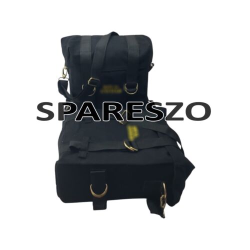 "PANNIER PAIR BLACK WITH MOUNT Fit FOR ROYAL ENFIELD CLASSIC 350 & 500 - Picture 4 of 12