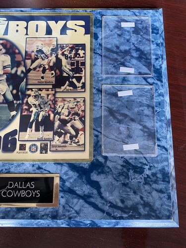 Vintage 1996 DALLAS COWBOYS Hanging Sign Plaque W/ Card Slots 15x12 - Picture 3 of 8