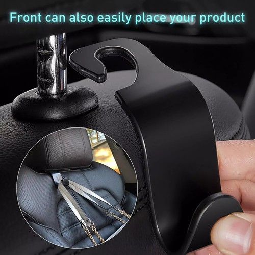 Car Seat Back Headrest Hook Hanger Holder Hook Bag Purse Cloth Grocery Universal - Picture 3 of 4