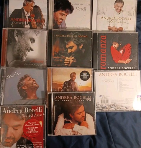 Bocelli Andrea Bocelli SUPERFAN 11 CD LOT LIKE NEW w BRAND NEW CASES $2.25 each - Picture 3 of 3
