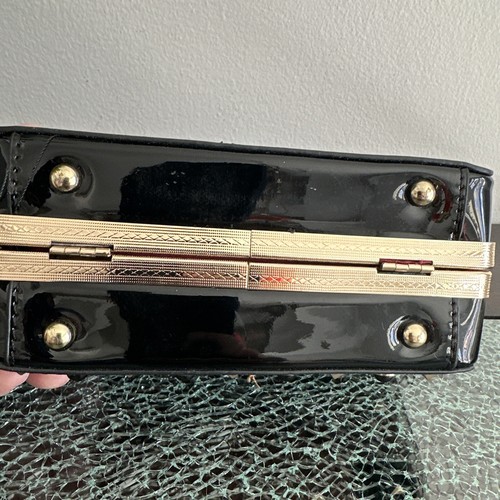 DS Studded Black Hard Shell Clutch - Picture 4 of 7