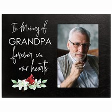 Cardinal Wooden Memorial 8x10 Photo Frame Home Decor - In Memory Of Grandpa