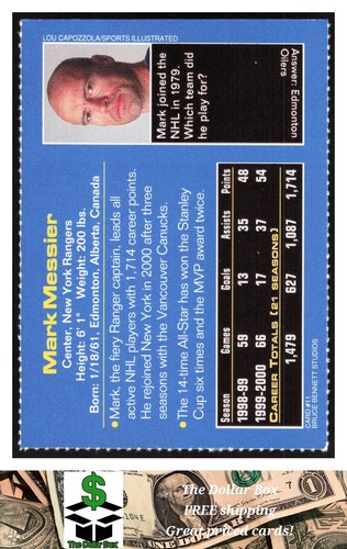 2001 Sports Illustrated for Kids #11 Mark Messier - New York Rangers - Picture 2 of 2