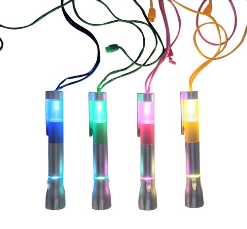 5" LED beleuchtet schwarz Tintenstift mit Halskette (4er Pack) Taschenlampe Taschenlampe Lampe - Bild 9 von 10