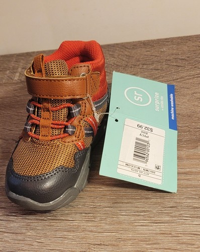 Stride Right-Boy's Woolum braun Netz Strap-on High-Top Turnschuhe - Bild 2 von 7