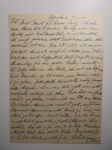 Postcard franked with MiNo. EC Str. 1 € 20 on cover stamped Offenbach - Picture 2 of 2