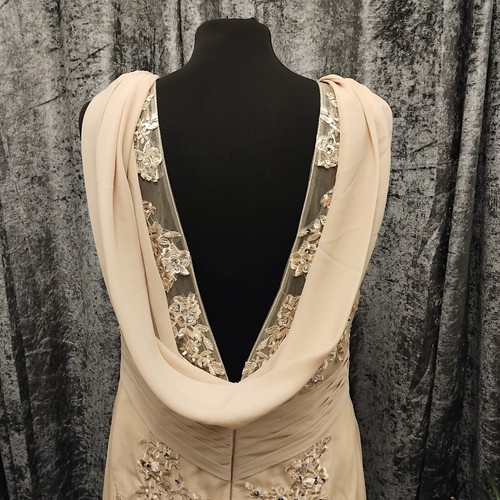 champagne wedding dress size 14 stunning embel - Picture 18 of 21