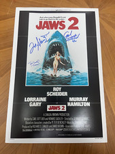* JAWS 2 * signed 12x18 poster * CARL GOTTLIEB, JOE ALVES & TOM DUNLOP * 5 * JAWS 2 * signed 12x18 poster * CARL GOTTLIEB, JOE ALVES & TOM DUNLOP * 5