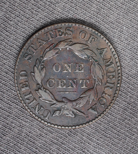 1828 Coronet Matron Head Large Cent 1c cc1 - Picture 2 of 2