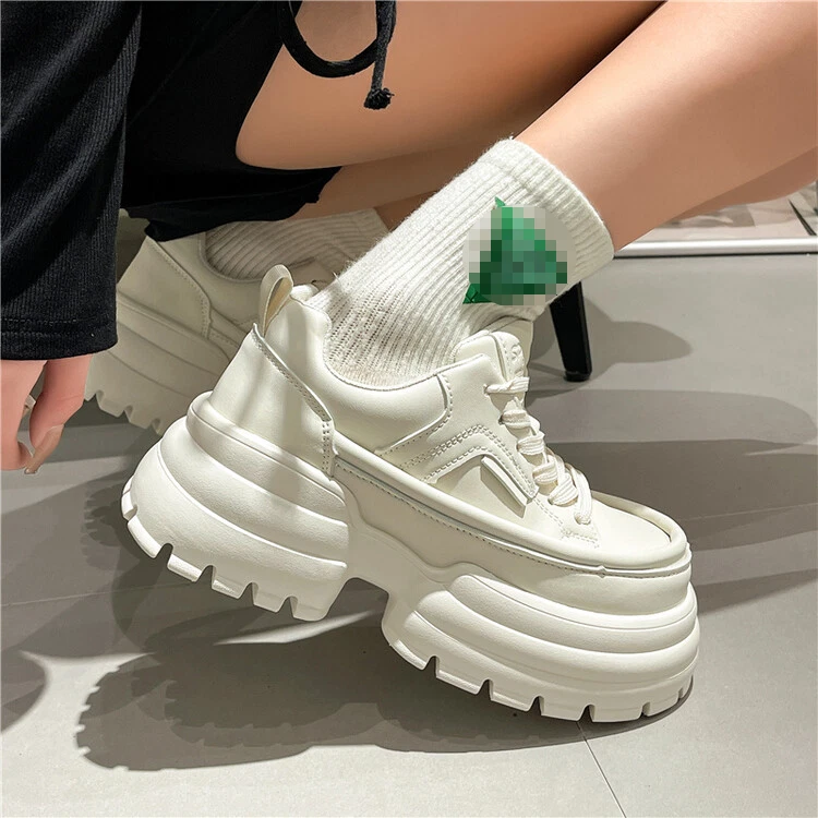 Women s Chunky Sneakers Platform Shoes Breathable Casual Running Walking Shoes