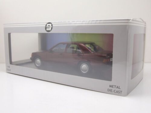 Modellino auto Mercedes 190 E 1.8 Avantgarde W201 1993 rosso 1:18 Triple9 - Foto 9 di 9
