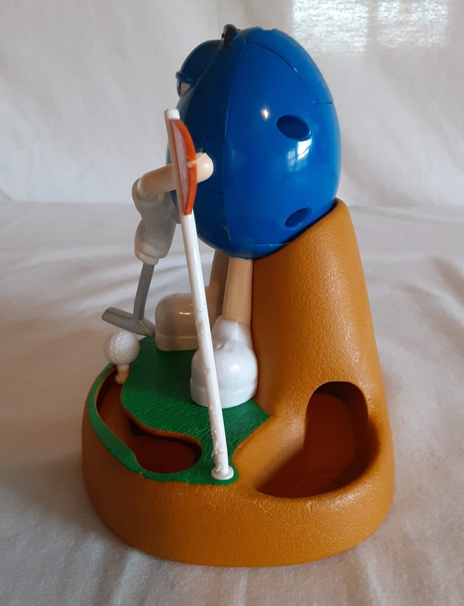 Vintage Collectible M&MS Golf Putting Blue Candy Dispenser 18 hole
