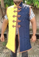 Arthur Gambeson  Sleeve less Thick Padded gambeson  Thick Armor Reenactment 