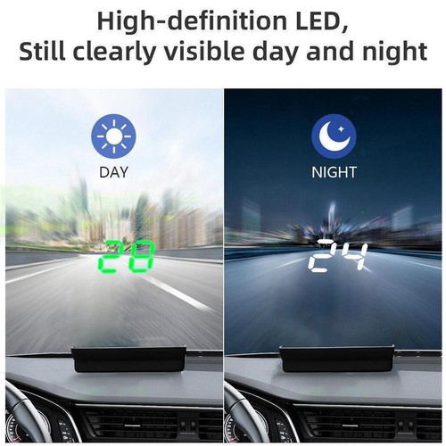 Head Up Display GPS Speedometer Odometer Car Dash Mount KMH Digital Speed - Picture 8 of 11