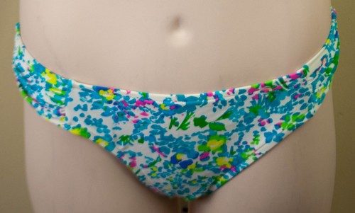 Elle Ladies White Multi Color Floral Bikini Bottom Swimwear MSRP $42 Pick Size - Picture 6 of 8