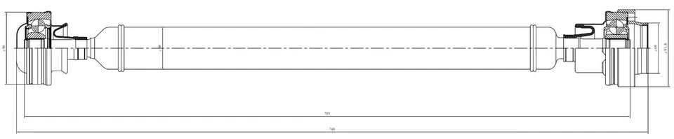 Conjunto de eje de hélice de eje de transmisión delantero 2710167J01 Suzuki Grand Vitara 2009-2013 Foto 2 de 2