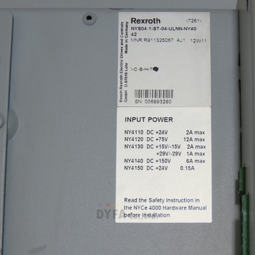 REXROTH used NYS04.1-ST-04-ULNN-NY4042 DRV-I-3384=9B14 - Picture 10 of 15