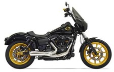 Bassani Road Rage Ripper 2 Into 1 Chrome Short Exhaust System Pipe Harley Dyna