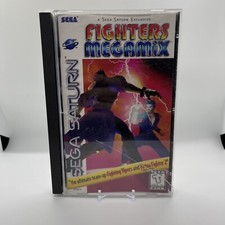 Fighters Megamix (Sega Saturn, 1997) Complete in Box CIB - Damaged Case