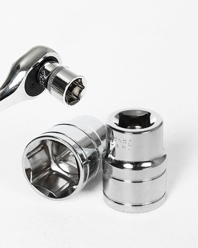 4mm-32mm NEW Socket 1/4" 3/8" 1/2" Inch Drives,6 Point Shallow & Deep Selectable - Picture 6 of 16