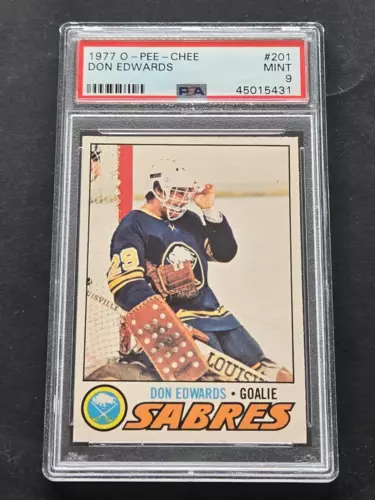 1977 OPC O-PEE-CHEE #201 Don Edwards PSA 9 MINT RC Rookie