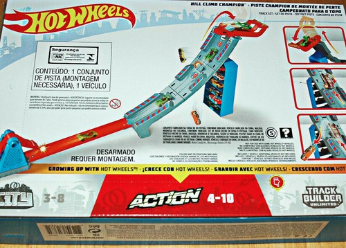 Hot Wheels Hill Climb Champion 2019 Power Up Includes Car And Track Toy New NIB - Picture 5 of 6