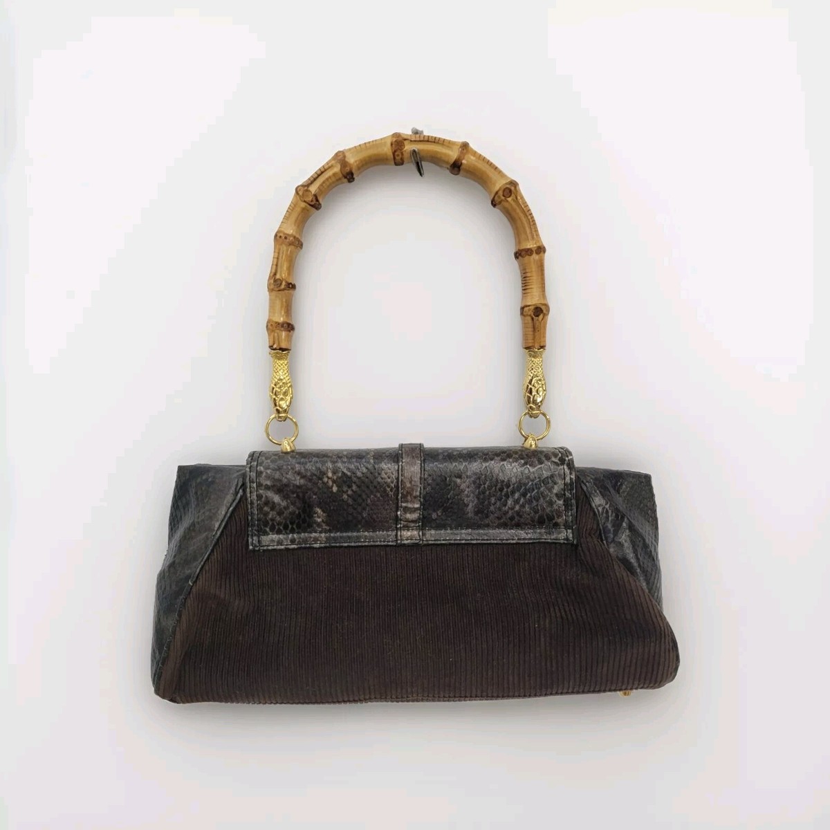 Vintage JOHN GALLIANO Authentic Python & Corduroy Snake