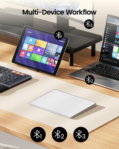 ProtoArc Wireless Trackpad, High Precision T1 Plus Touchpad for Windows New - Picture 3 of 11