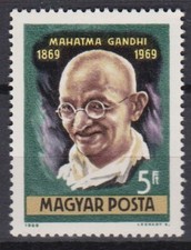 HUNGARY 1969 MNH 1v, Mahatma Gandhi  [HS]
