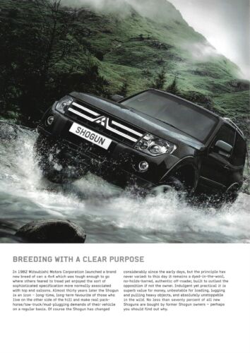 Mitsubishi Shogun 2010 UK Market Sales Brochure Equippe Warrior Elegance Diamond - Picture 3 of 3