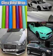 Car Styling - High Gloss Vinyl Wrap Vehicle Glossy Film Foil Air Bubble Free