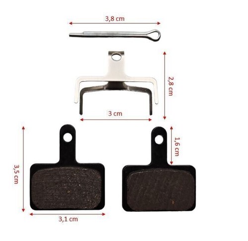 1-20 Paar e-Bike Bremsbeläge für Shimano Deore B01S BR-M 445 446 485 486 525 575 - Bild 6 von 6