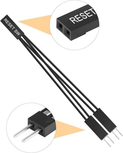 8PCS 2 Pin Singolo Femmina a Doppio Maschio Jumper Sdoppiatore per PC Scheda Madre Pow... - Foto 2 di 3
