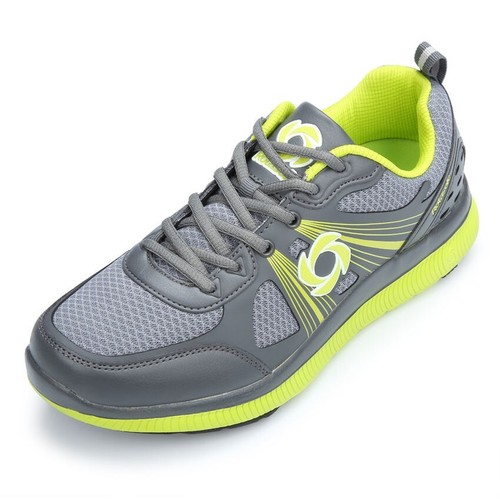 Rotasole Men's 7 Court Tennis Shoes Training Trainer Rotating Sole Grey/Green - Picture 3 of 9
